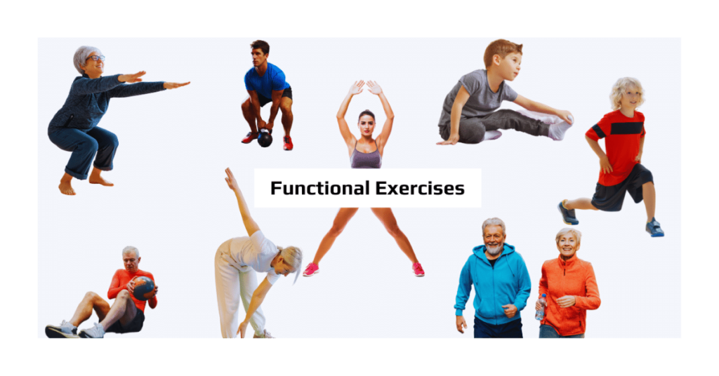 Functional Exercises Adult, Seniors, Kids