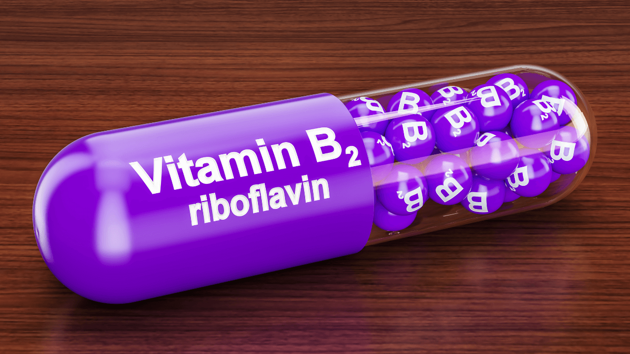 Vitamin B2 (Riboflavin): 